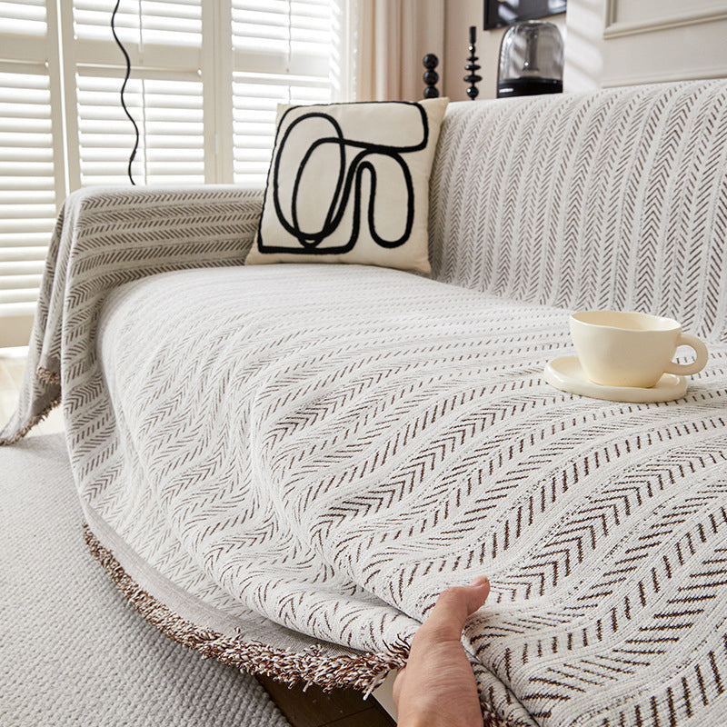 📢📢50% OFF !! ⏰Premium Chenille Herringbone Sofa Throw Cover