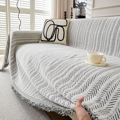 📢📢50% OFF !! ⏰Premium Chenille Herringbone Sofa Throw Cover