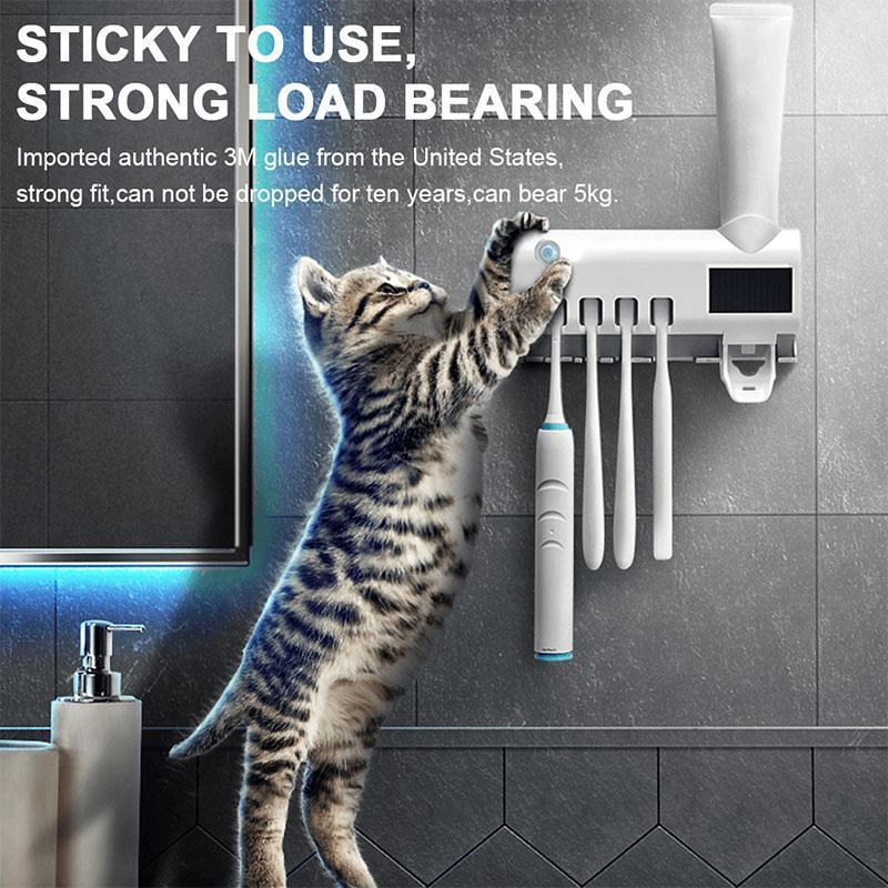 ⏳🔥LIMITED-TIME 50% OFF! ⏰🦷🚿Wall-Mounted UV Toothbrush Sanitizer & Holder