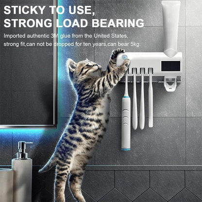 ⏳🔥LIMITED-TIME 50% OFF! ⏰🦷🚿Wall-Mounted UV Toothbrush Sanitizer & Holder
