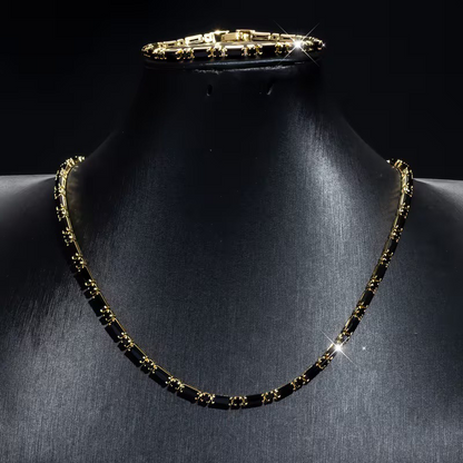 ✨LIMITED-TIME 50% OFF!⚡Sparkling Jewelry Set for Men – Cubic Zircon Necklace & Bracelet