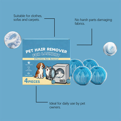 🐾 LIMITED‑TIME 50% OFF! 🧹 No-Snag Reusable Laundry Balls – Catch Pet Hair Instantly, Fabric-Friendly & Built to Last ♻️