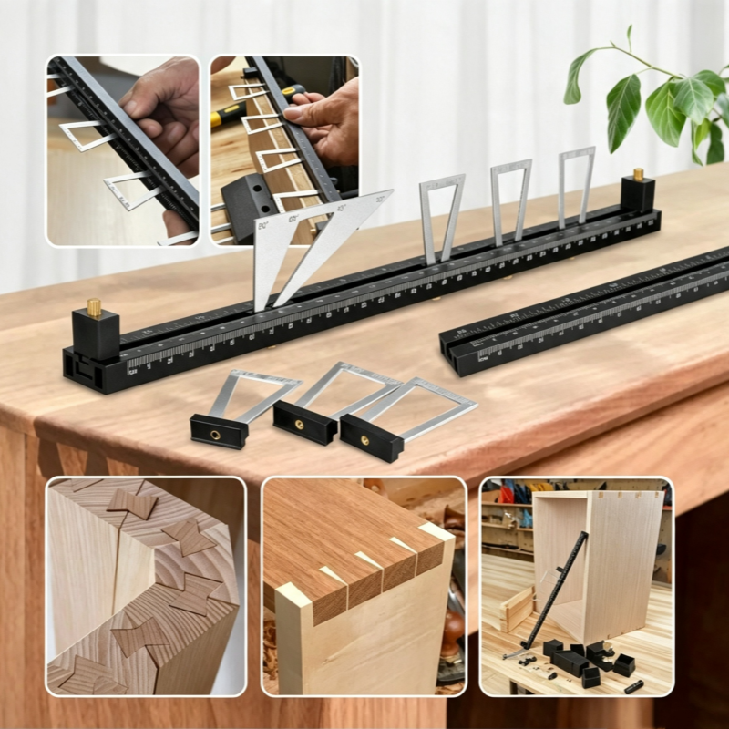 28-Piece Woodworking Dovetail Marker Set