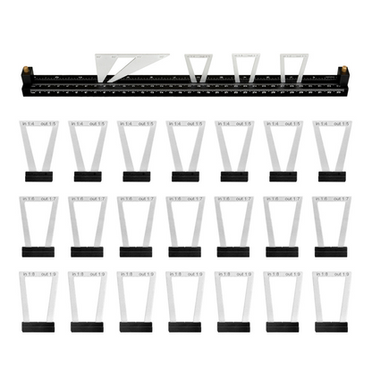 28-Piece Woodworking Dovetail Marker Set