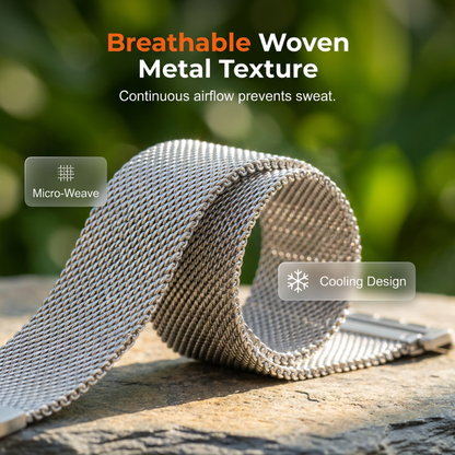 Stainless Steel Mesh Watch Band