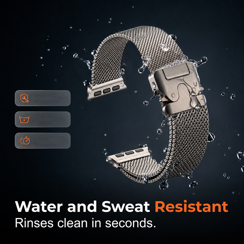 Stainless Steel Mesh Watch Band