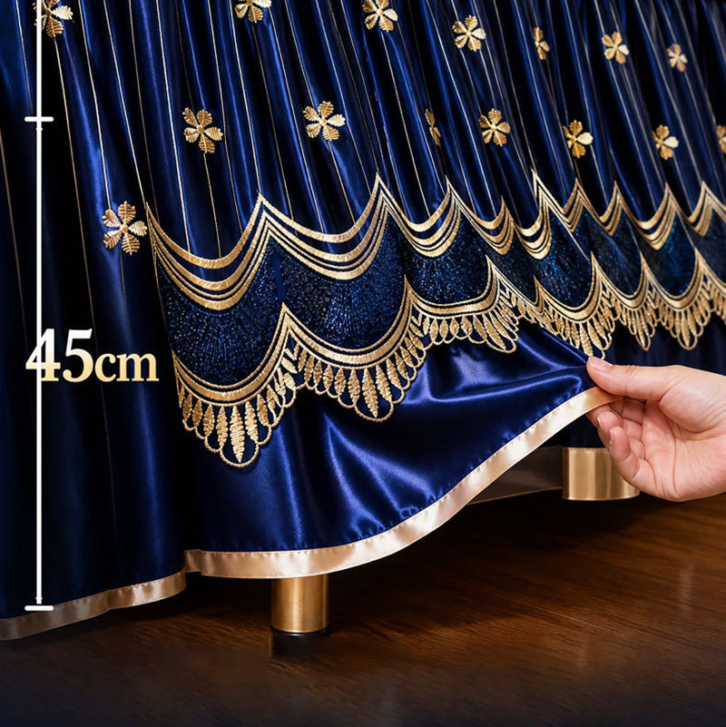 Breathable Quilted Full-Coverage Bed Skirt