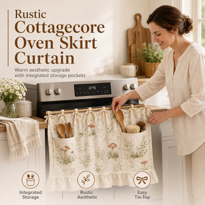 Oven Skirt Curtain with Pockets