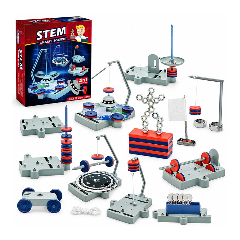 12-in-1 Magnet Science Experiment Kit Educational Toy for Kids
