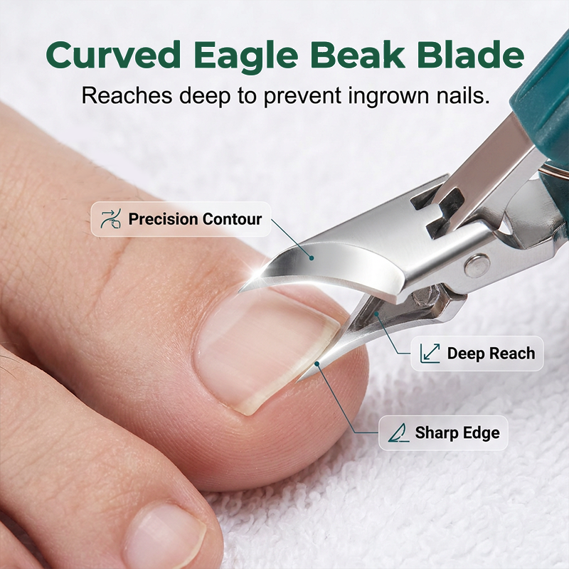 3-Piece Professional Toenail Clipper Set