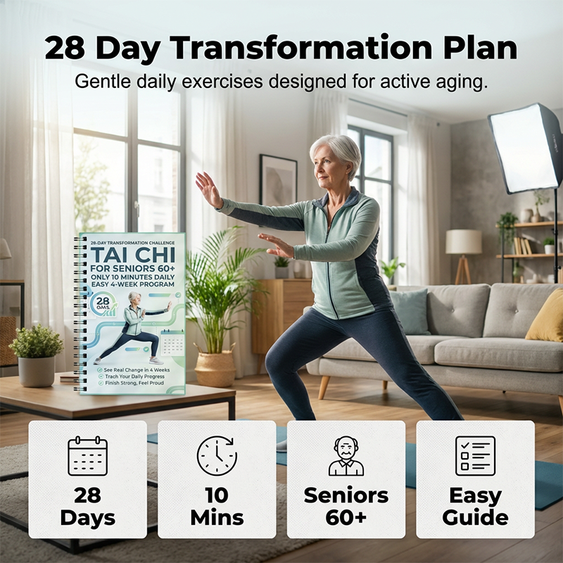 🌿 Last Day Special Price £9.99! 📖 28‑Day Tai Chi Book – Short Sessions, Beginner‑Friendly, Gentle ☯️