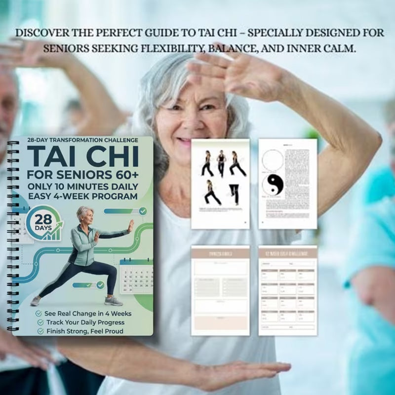 🌿 Last Day Special Price £9.99! 📖 28‑Day Tai Chi Book – Short Sessions, Beginner‑Friendly, Gentle ☯️