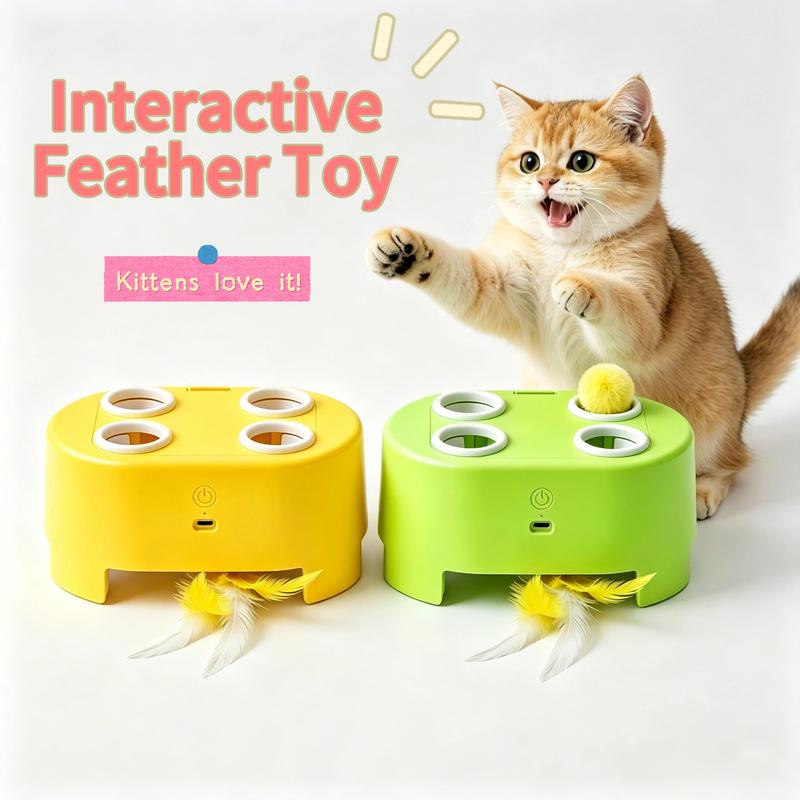 🐱New Arrivals 50% OFF🥳 Interactive Whack-a-Mole Cat Toy – 3 Play Modes, Fun Indoor Exercise & Brain Game for Cats