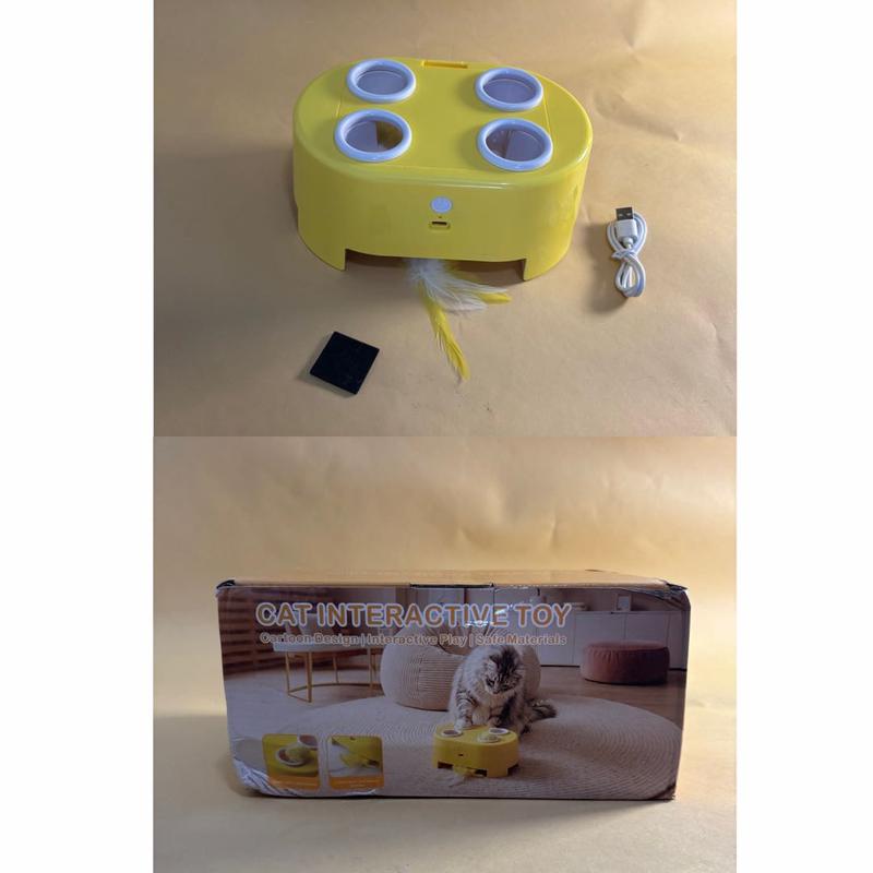 🐱New Arrivals 50% OFF🥳 Interactive Whack-a-Mole Cat Toy – 3 Play Modes, Fun Indoor Exercise & Brain Game for Cats