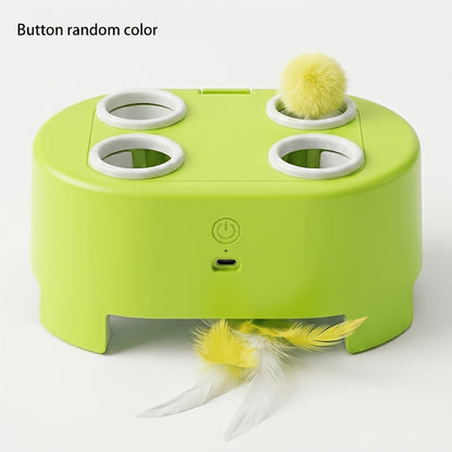 🐱New Arrivals 50% OFF🥳 Interactive Whack-a-Mole Cat Toy – 3 Play Modes, Fun Indoor Exercise & Brain Game for Cats