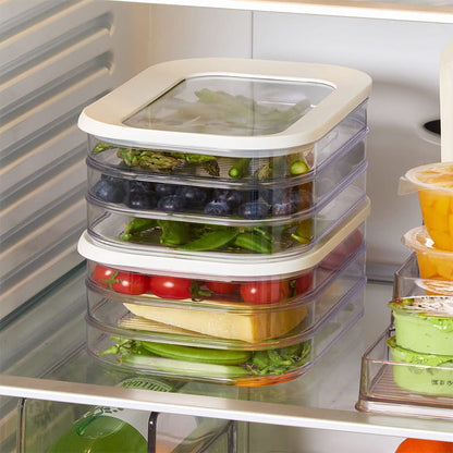 🧊🥗Stackable Clear Fridge Storage Bins | Keep Your Meal Prep Ingredients Tidy