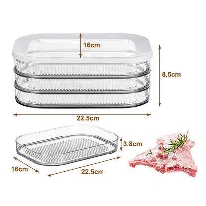 🧊🥗Stackable Clear Fridge Storage Bins | Keep Your Meal Prep Ingredients Tidy