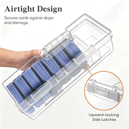 Portable Clear Card Storage Box