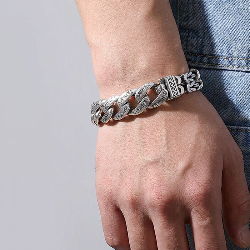 📢📢50% OFF !! ⏰Men's Retro Six-Syllable Mantra Bracelet