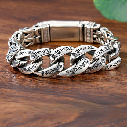 📢📢50% OFF !! ⏰Men's Retro Six-Syllable Mantra Bracelet