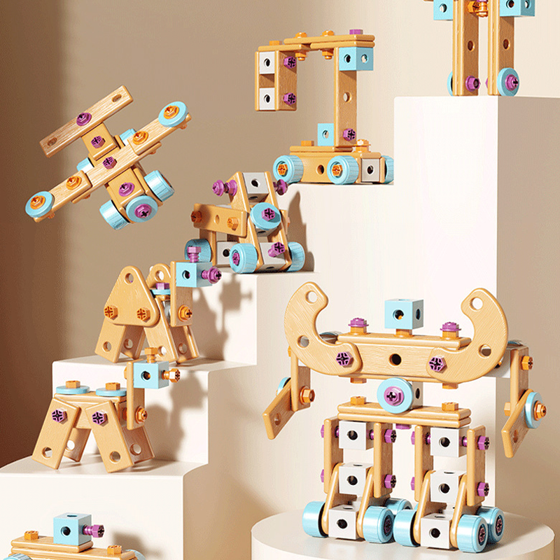 🔧50% OFF NOW! Children's Educational DIY Toy Tool Kit‑Kids STEM Building Blocks Set with Electric Drill, Creative Construction Engineering Toy