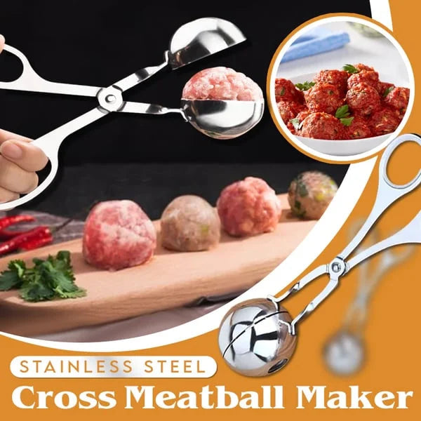 Stainless Steel Meatball Maker – 304 Food-Grade Steel, Non-Stick Smooth Surface & One-Press Design