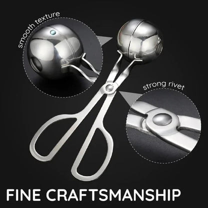 Stainless Steel Meatball Maker – 304 Food-Grade Steel, Non-Stick Smooth Surface & One-Press Design