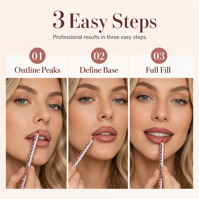 12-Color Matte Lip Liner Set