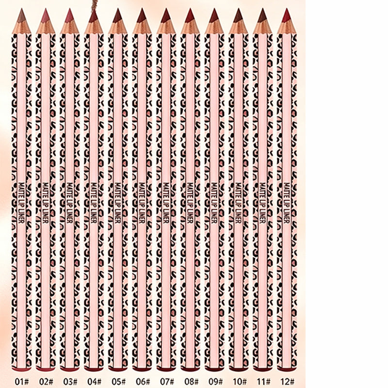 12-Color Matte Lip Liner Set