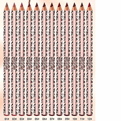 12-Color Matte Lip Liner Set