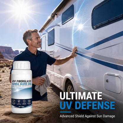 ✨RV Fiberglass Gloss Oil Shine Restorer – UV‑Protective, Easy‑Apply, Long‑Lasting