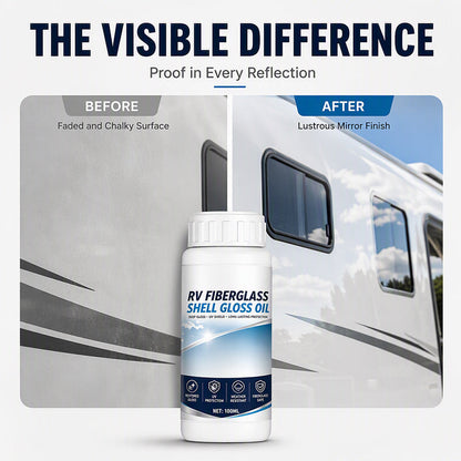 ✨RV Fiberglass Gloss Oil Shine Restorer – UV‑Protective, Easy‑Apply, Long‑Lasting