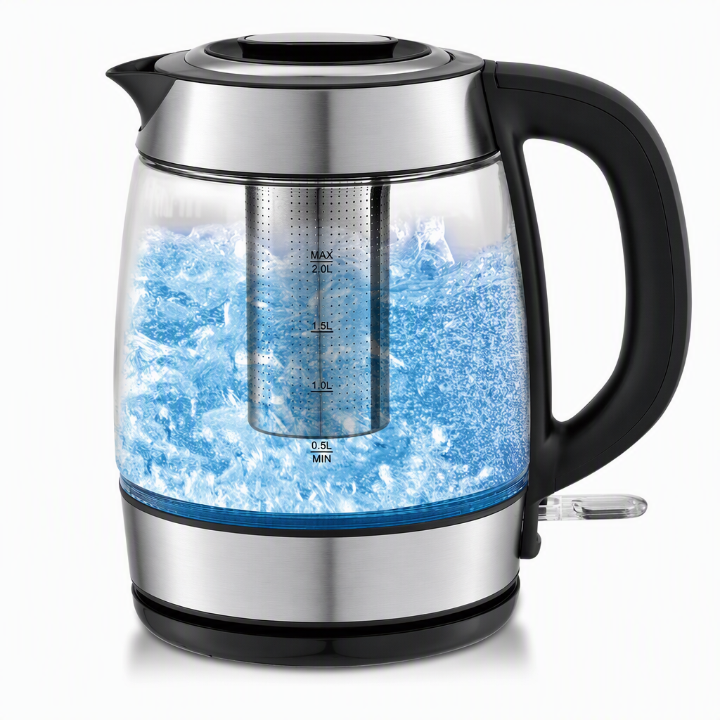 ☕Glass Electric Kettle – 2L, auto shut‑off & overheat protection ✨