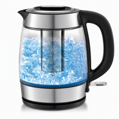 ☕Glass Electric Kettle – 2L, auto shut‑off & overheat protection ✨