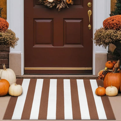 Simple Striped Non-Slip Door Mat