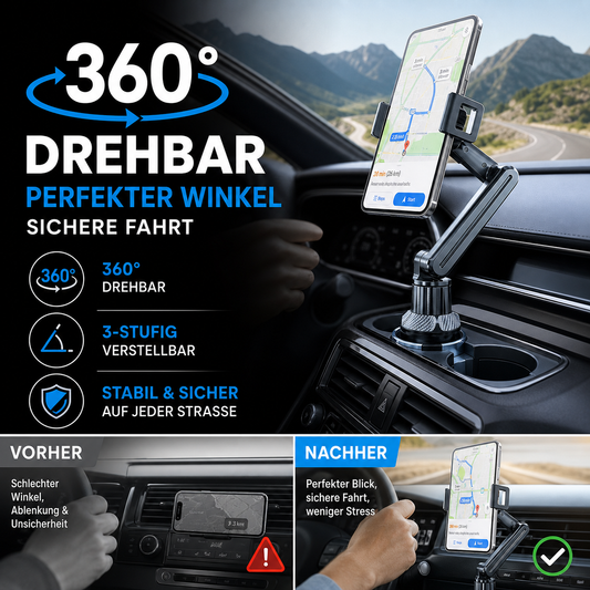 ⏳Time-Limited Special⏰360° Rotatable and Adjustable Car Cup Holder