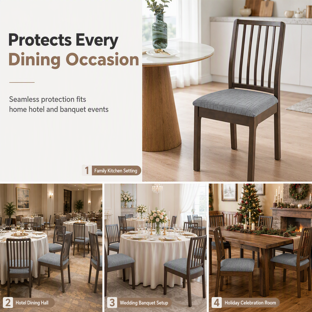 ⏳Time-Limited Special⏰🪑Elastic Dining Chair Seat Cover — Snug-Fit, Stain-Resistant, Stylish