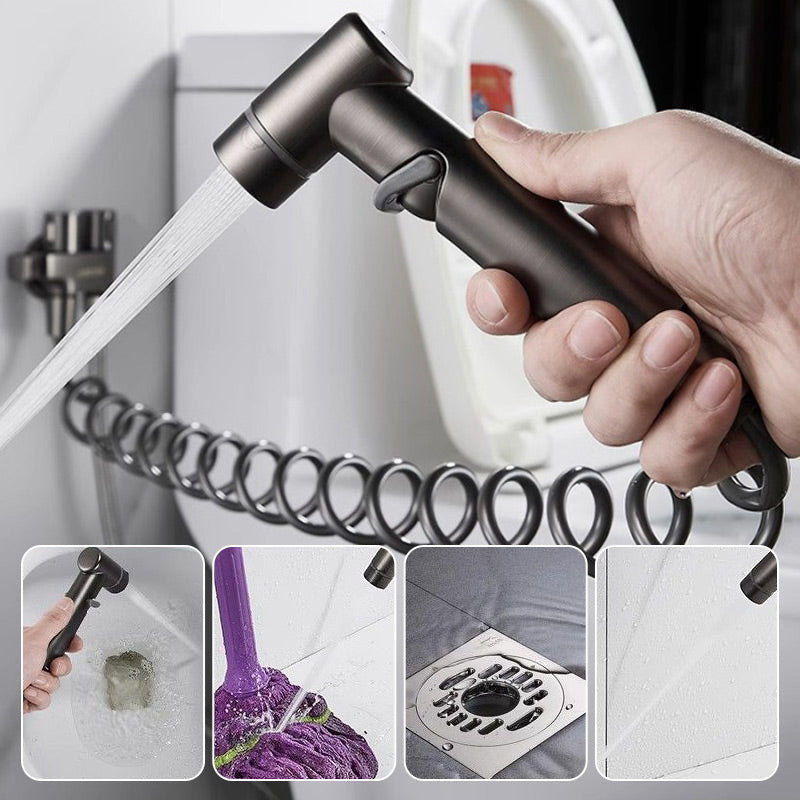1-In-2-Out Dual Control Valve & Bidet Sprayer Set