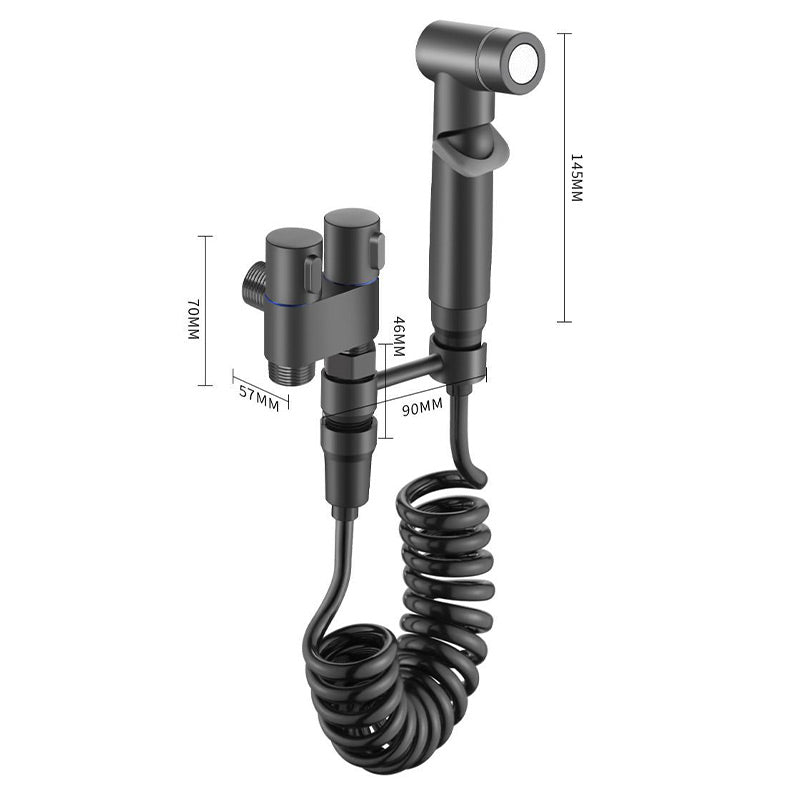 1-In-2-Out Dual Control Valve & Bidet Sprayer Set
