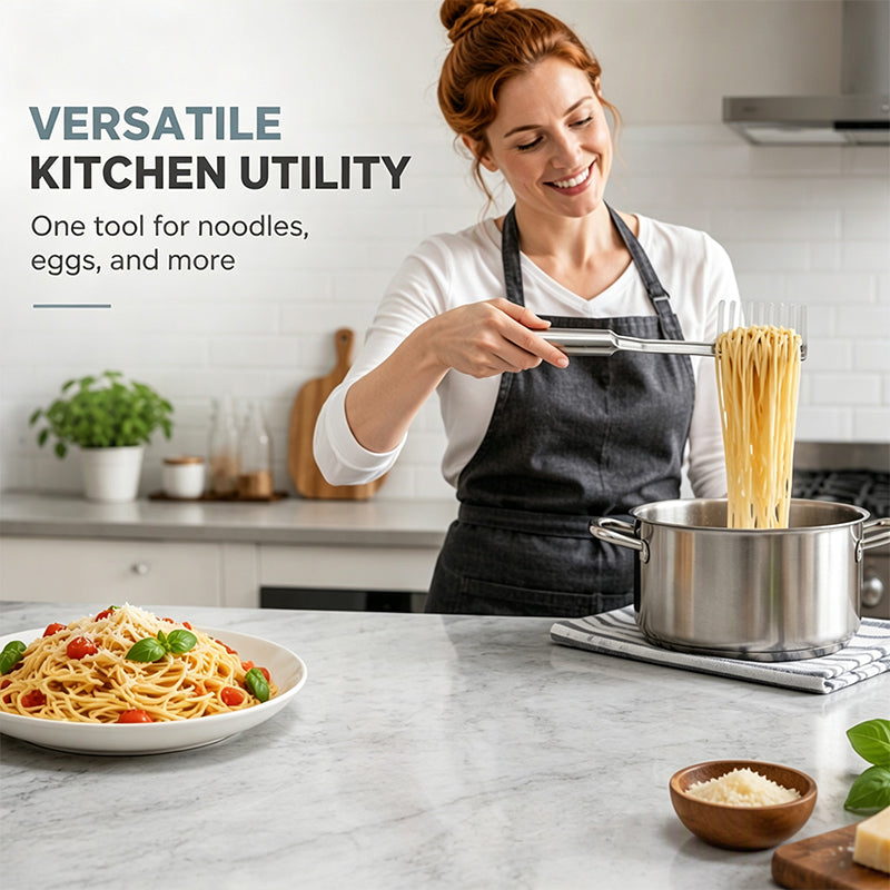 Multifunctional Stainless Steel Pasta Strainer