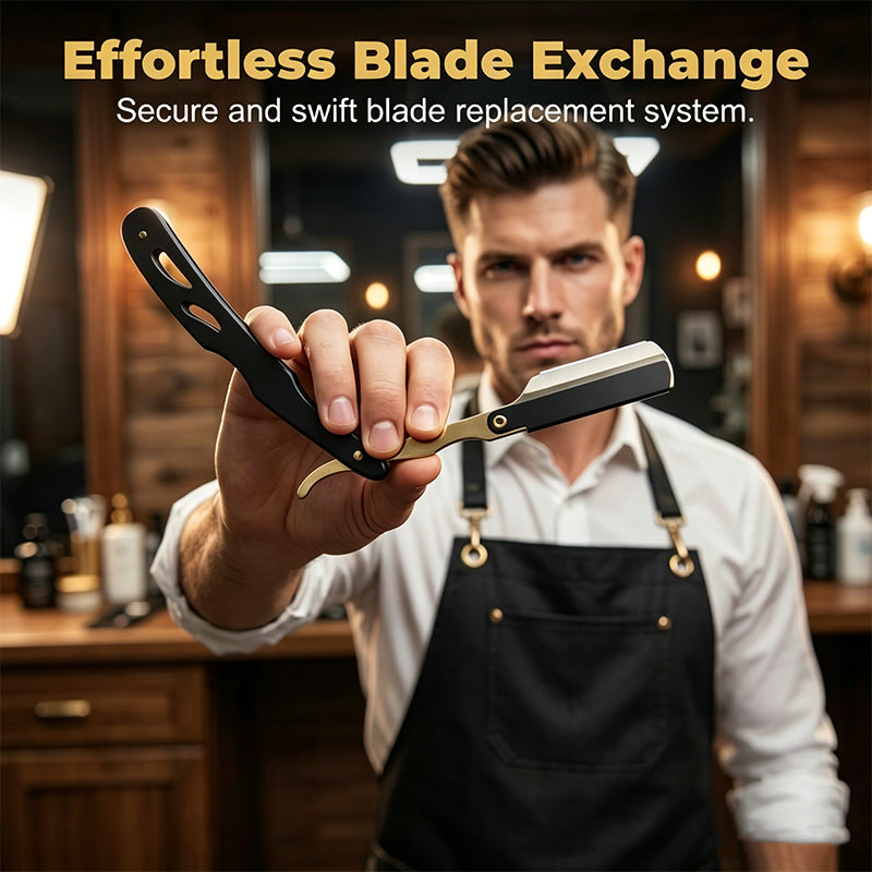 Manual Foldable Straight Razor Holder
