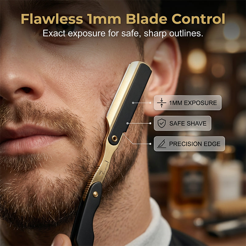 Manual Foldable Straight Razor Holder