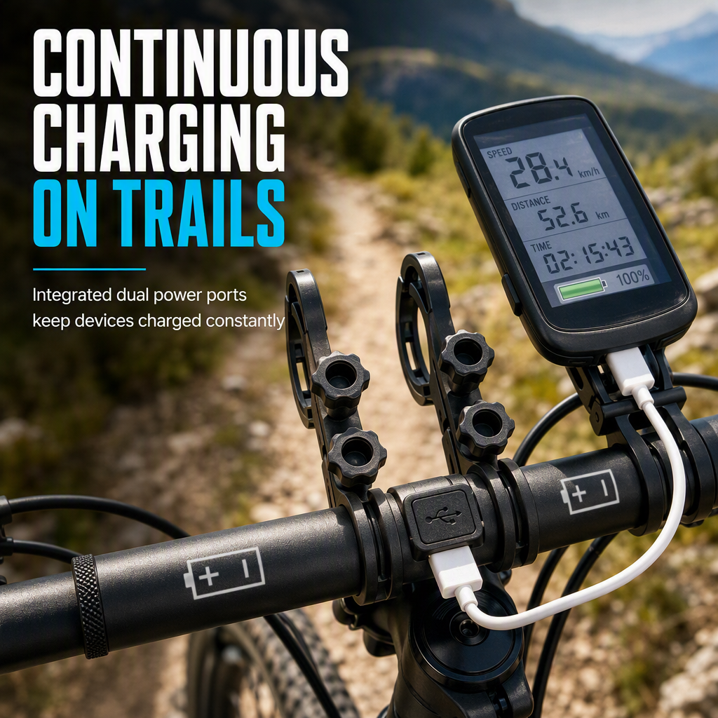 🚴 LIMITED-TIME 50% OFF! ⚡ Bicycle Handlebar Extender – Extra Space & USB Charging Function ✨