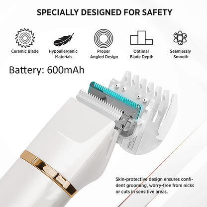 ✂️ LIMITED-TIME 50% OFF! ✨ 3-in-1 Electric Beard Trimmer with Base – Gentle, Quiet, Multi-use 🧔