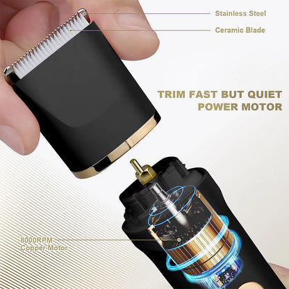 ✂️ LIMITED-TIME 50% OFF! ✨ 3-in-1 Electric Beard Trimmer with Base – Gentle, Quiet, Multi-use 🧔