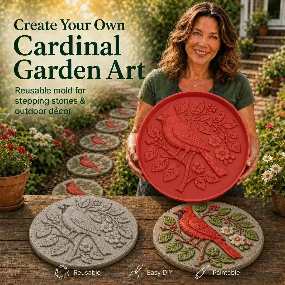⏳Limited-time 50% off⏰Reusable Garden Art Mold – Make Your Garden Truly One of a Kind💥🌻