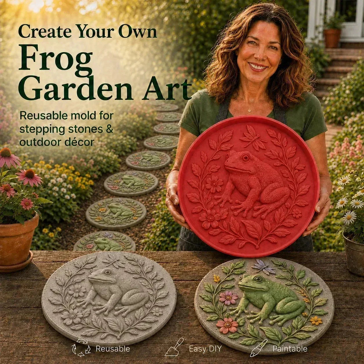 ⏳Limited-time 50% off⏰Reusable Garden Art Mold – Make Your Garden Truly One of a Kind💥🌻