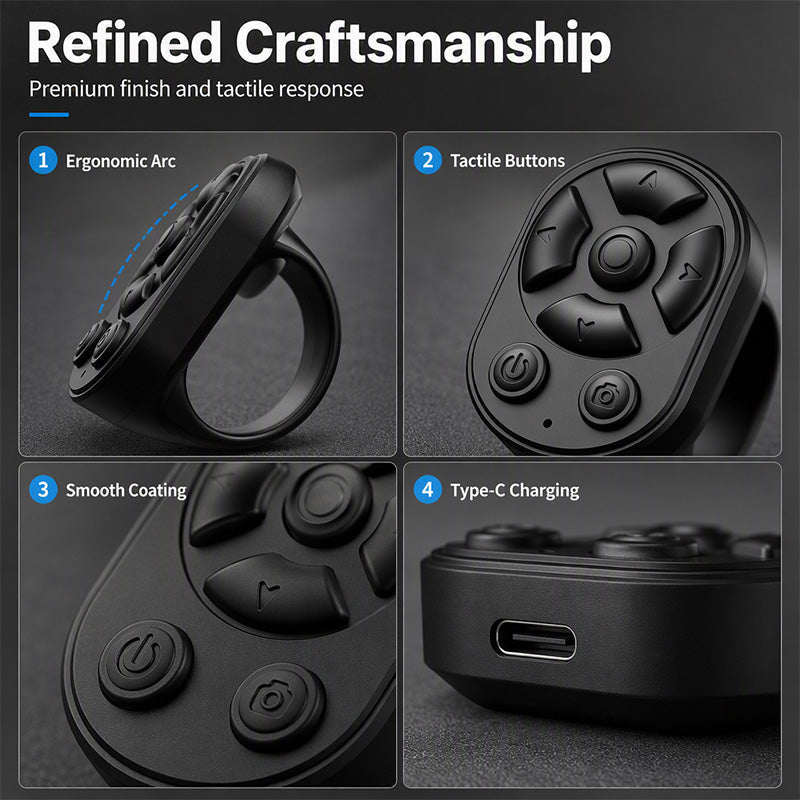 ⏳Time-Limited Special⏰Multifunctional Bluetooth Ring Remote Control📱