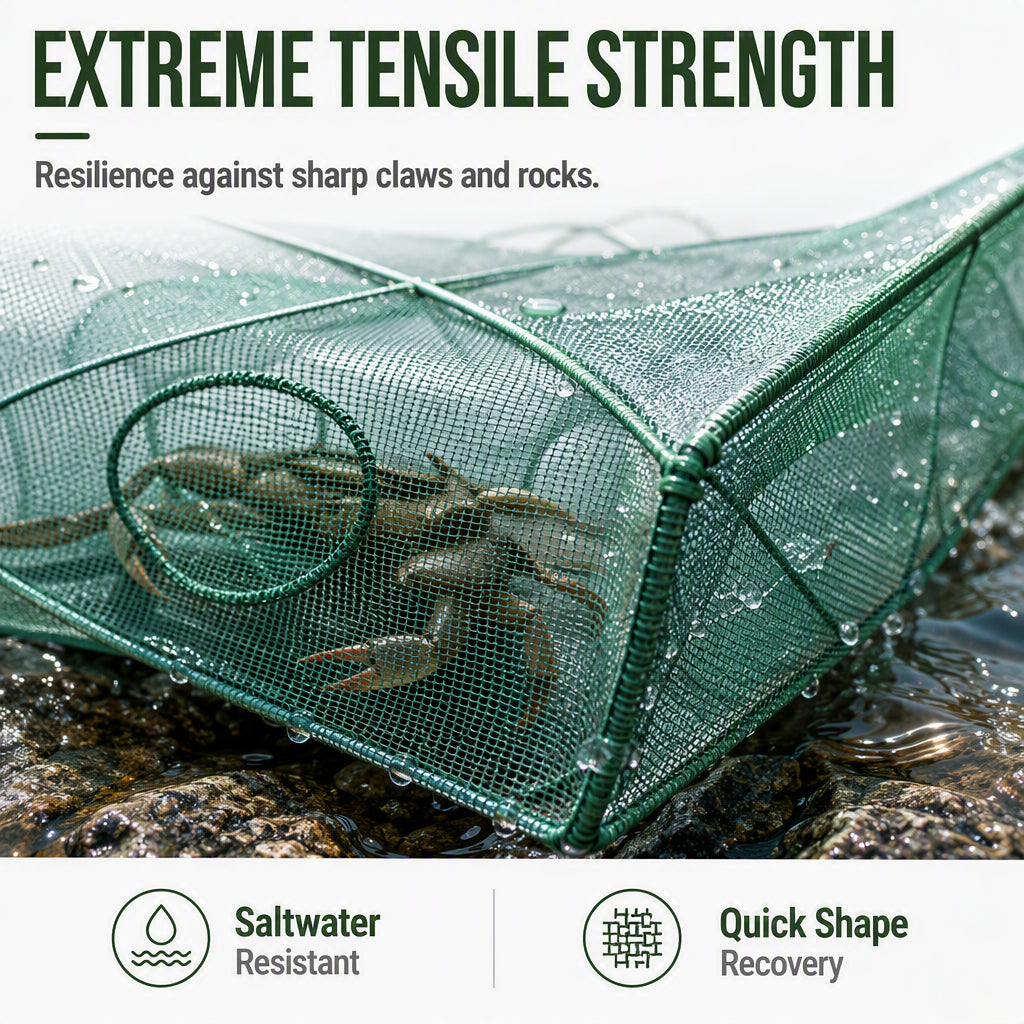🎣Collapsible Fishing Trap Net with Multi Entrances