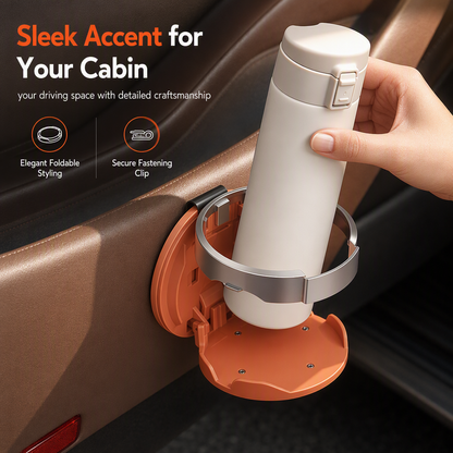 Foldable Car Door Cup Holder